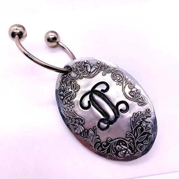 Wendell August Forged Key Ring Initial D Signed Stamped 2029 - Picture 1 of 8